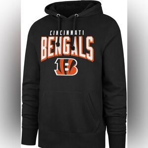 47 CINCINNATI BENGALS BLACK LONG SLEEVE HOODIE
